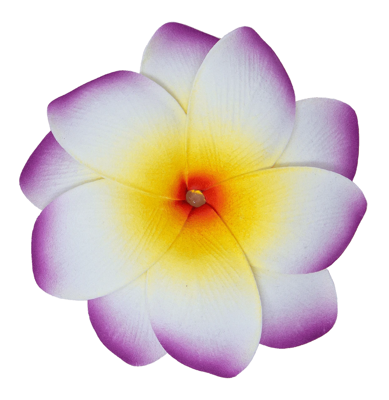 Medium Double Plumeria Clip: Purple 1 Medium Double Plumeria Clip: Purple