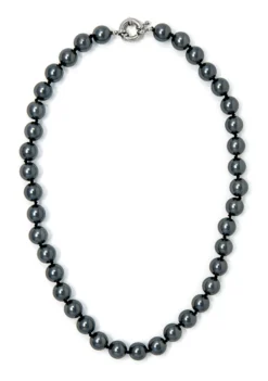 Jewel Of The Sea Mother Of Pearl Necklace: Black