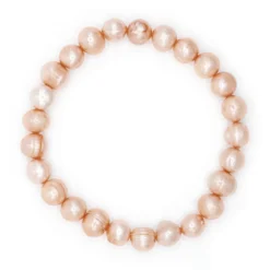 Freshwater Pearl Bracelet: Coral
