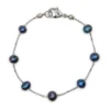 Floating Freshwater Pearl Bracelet: Black