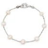Floating Freshwater Pearl Bracelet: White
