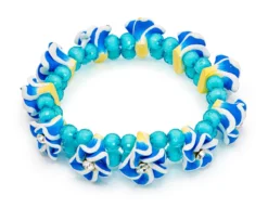 Flower Bracelet: Blue