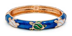 Medium Island Bangle - Honu Design: Royal Blue