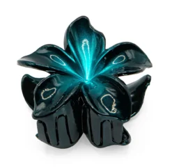 Plain Large Jaw Style Hair Clip: Dark Blue