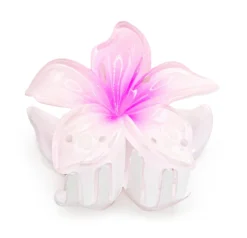 Plain Large Jaw Style Hair Clip: Light Pink