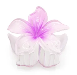 Plain Large Jaw Style Hair Clip: Light Purple