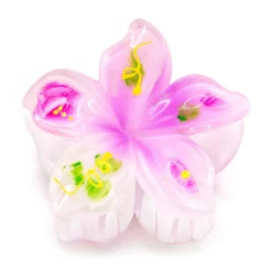 Painted Large Jaw Style Hair Clip: Light Purple