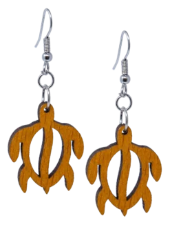 Island Edge® Medium Dangle Earrings: Honu