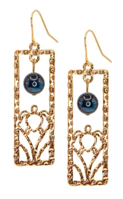 Jewel Of The Sea Dangle Earrings: Honu Frame