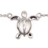 Moana Collection Sterling Silver Anklet: Turtle