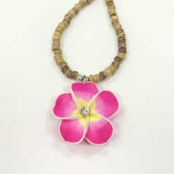 Island Edge® Beaded Necklace - Flower Pink