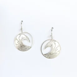Liv-N-Aloha® Silver Wave Earrings