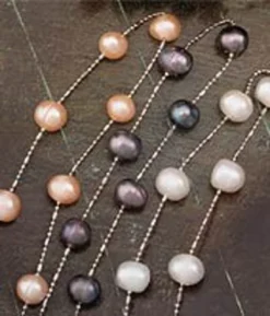 Floating Freshwater Pearl Necklace: Black -Jewelry Sale Store floating anklet 96182.1592425773.1280.1280 12615.1705714379