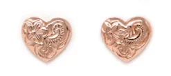 Moana Collection Rose Gold Stud Earring: Heart