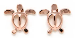 Moana Collection Rose Gold Stud Earring: Honu